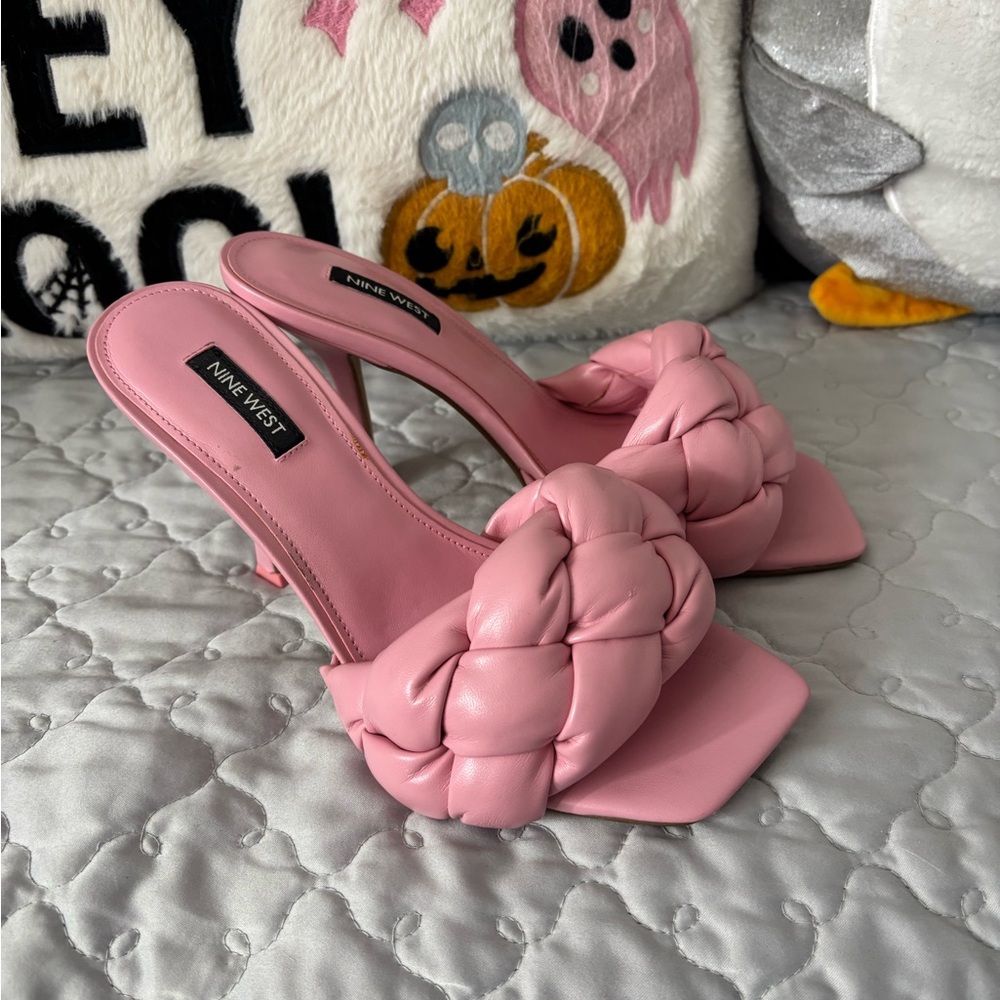 Nine West Pink Braided Heels - Picture 6 of 6